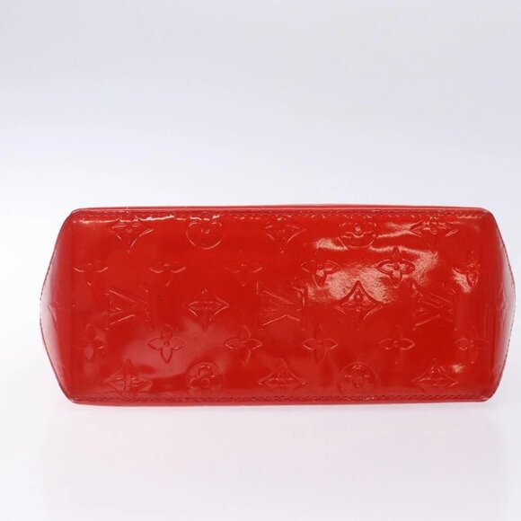 LOUIS VUITTON Monogram Vernis Reade PM Hand Bag Red Rouge M91088 LV Auth 132250 - Picture 6 of 16